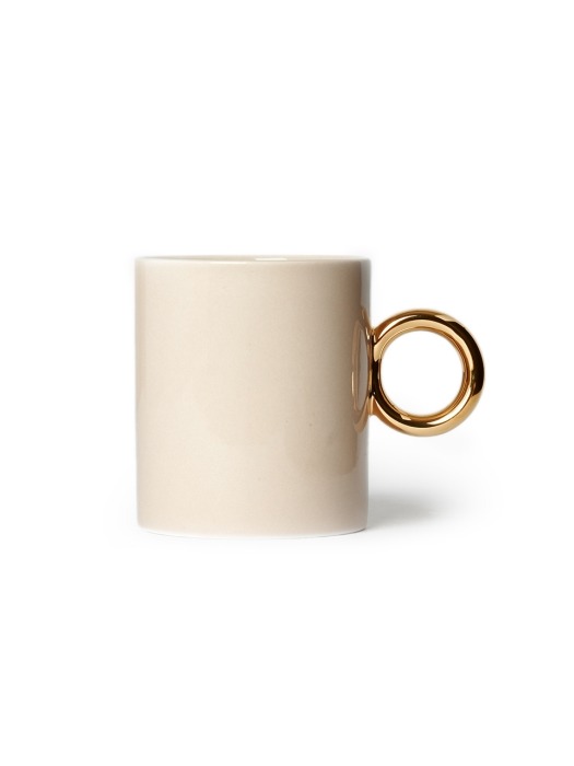 beige gold mug