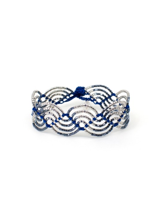 LUX bracelet, Classic Blue & SILVER