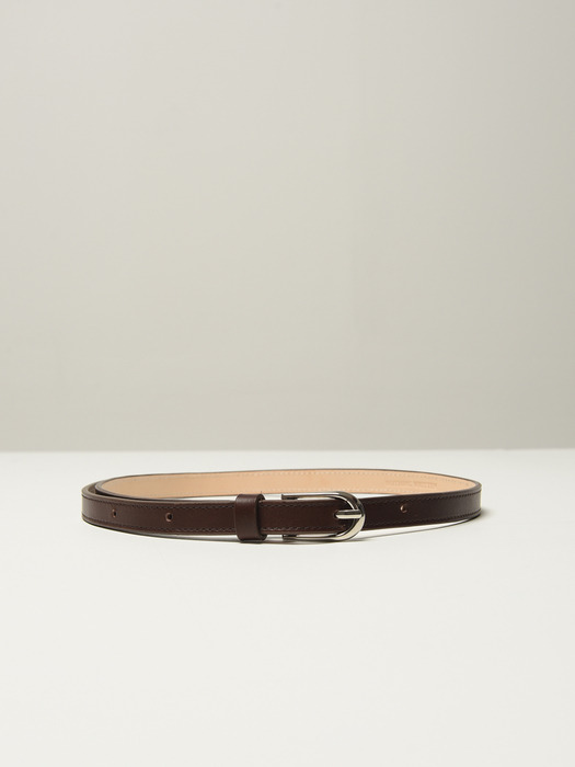 Vegetable leather belt (Brown)