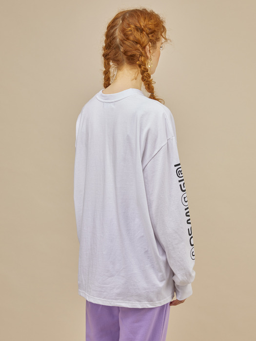 White ANDTHEOTHER Long Sleeves T