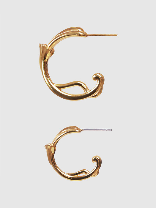 Ginko leaf earring(S / L)