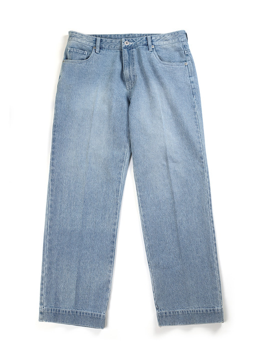 COZY SEMI WIDE DENIM_WASHED(W)