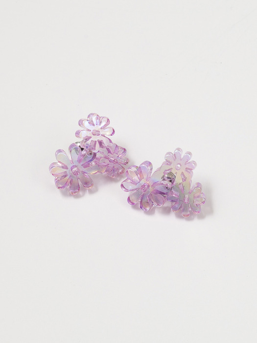 Triple Flower - purple