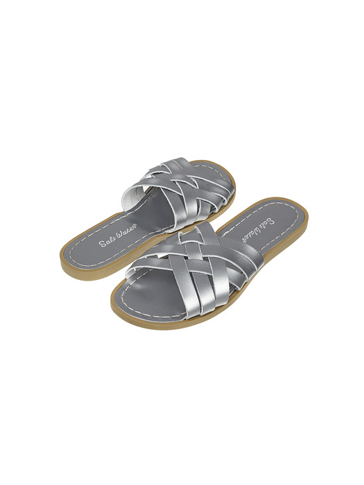 SALT WATER ADULT RETRO SLIDE PREMIUM PEWTER