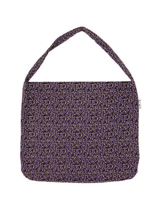 Reddish Brown/Purple Leopard Eco Bag(Corduroy)