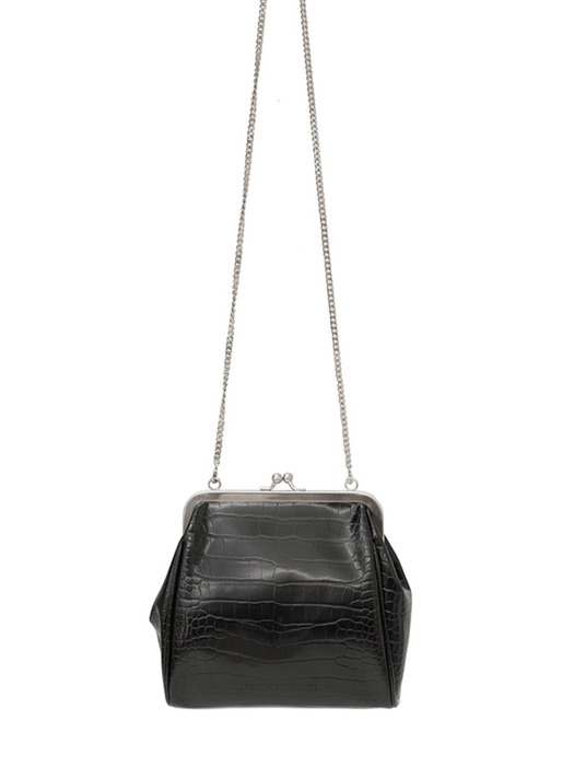 Olsen Frame mini bag ( Croc Black )