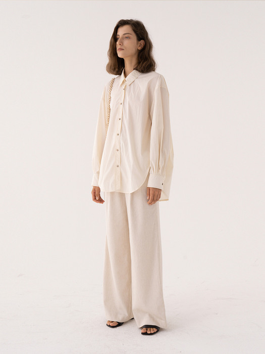 SS21 New Wide Pants Natural