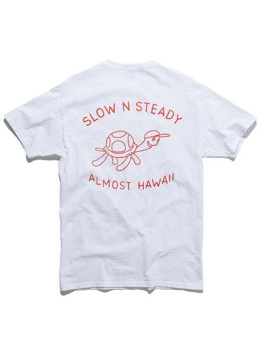 SLOW N STEADY TEE (CLEAN WHITE)