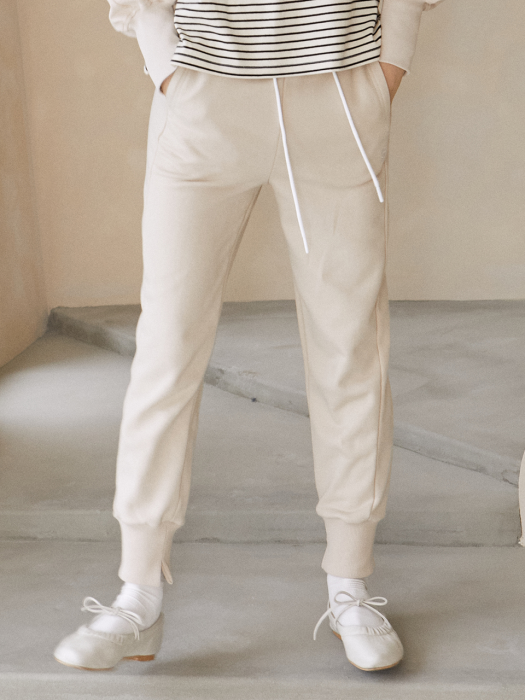 Bijou Jogger Pants_Light Beige