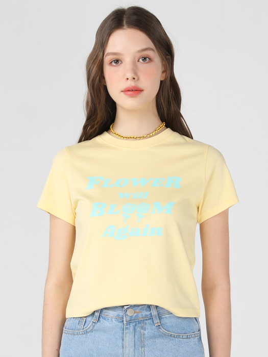 FWBA crop T shirts [Yellow]