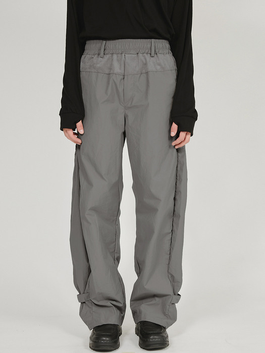 Wide Split Pants - Dark Gray (FL-218)