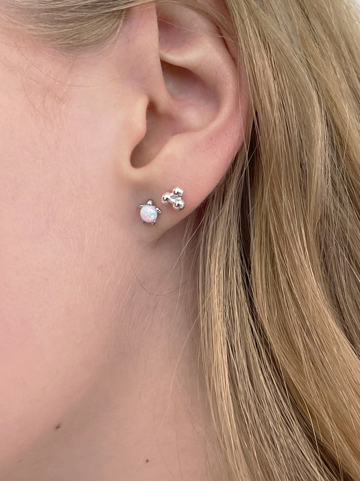 opal turtle earrings (2colors)