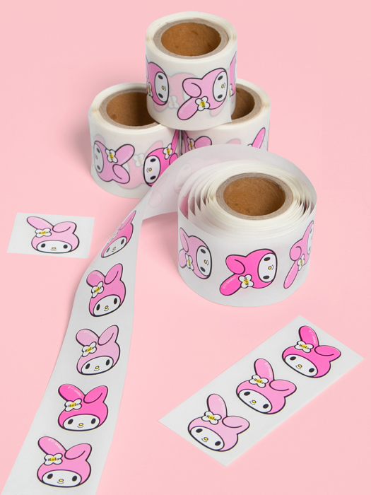 (LV-21332) ROLAROLA X MY MELODY ROLL STICKER PINK