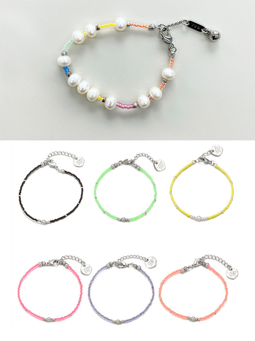 [3SET]Rainbow Flower Bracelet