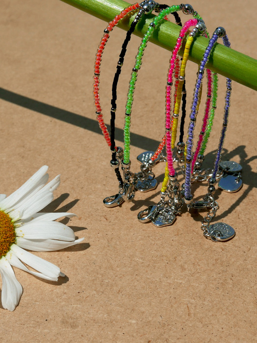 [3SET]Rainbow Flower Bracelet