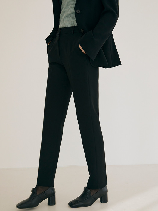 [Drama Signature] One-button Blazer + Straight Trousers SET (BLACK)