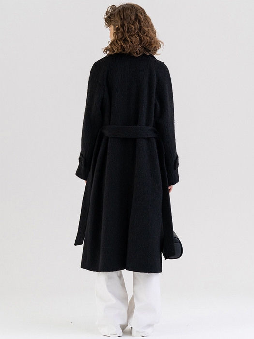 FW21 알파카 Alpaca Single Coat Black