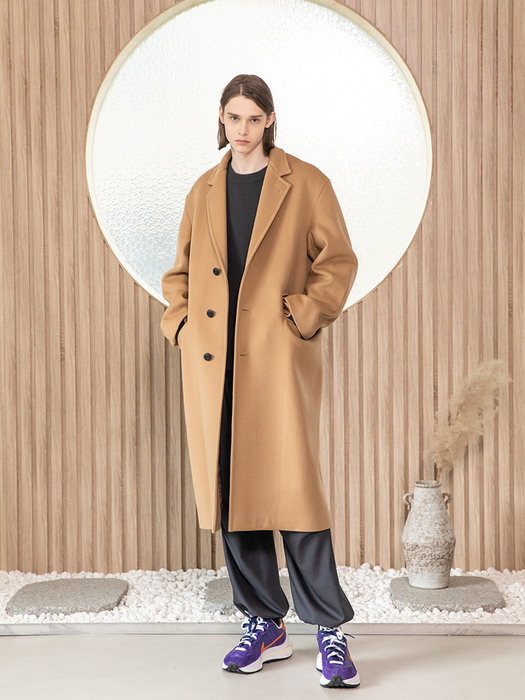 One Panel Sleeve Chester Field Coat