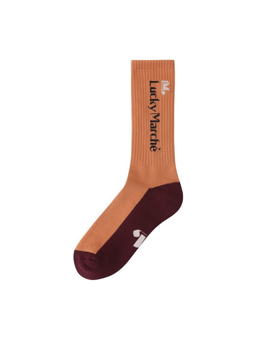 Logo athletic socks_QXLAX21600ORX