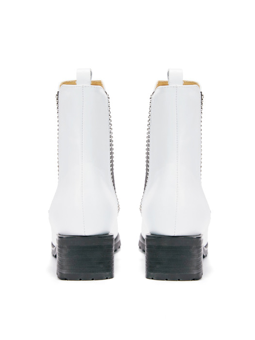 Marble Chelsea Boots_White