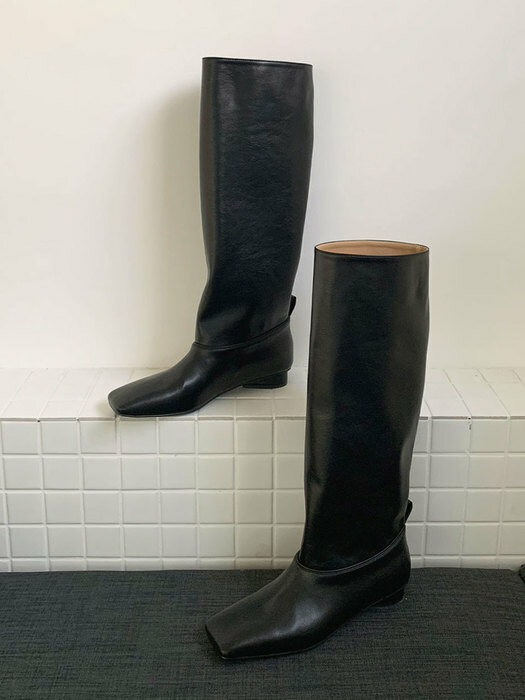 Blooming Long Boots_ black