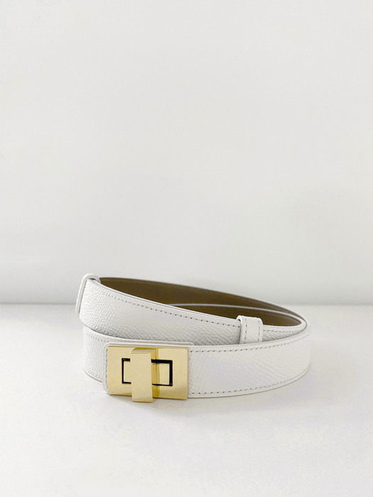 Mari Minimal Belt White