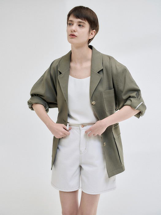 22MN linen field jacket [KA]