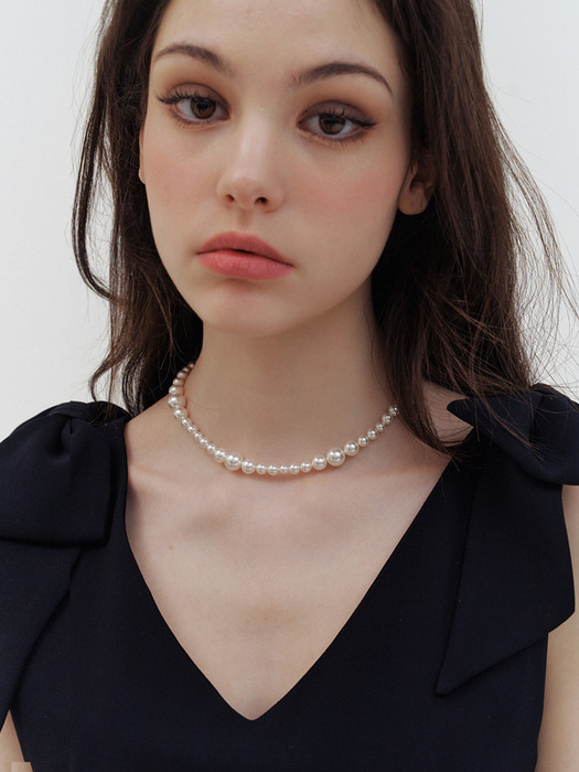 romantic mixed swarovski pearl necklace