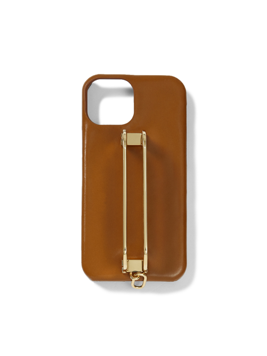 Phone Case with Leather Strap Liney Brown