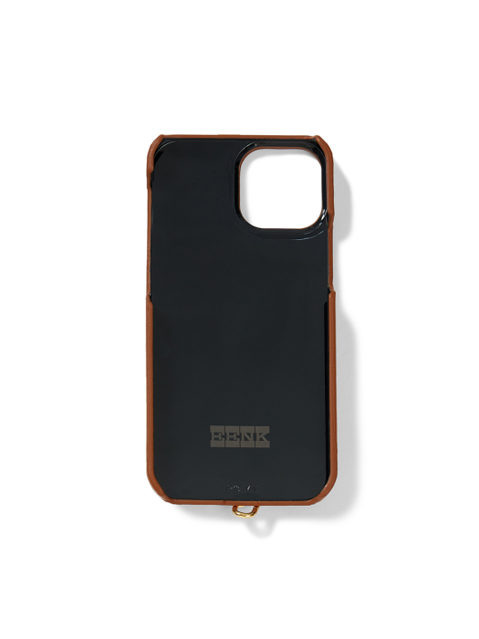 Phone Case with Leather Strap Liney Brown