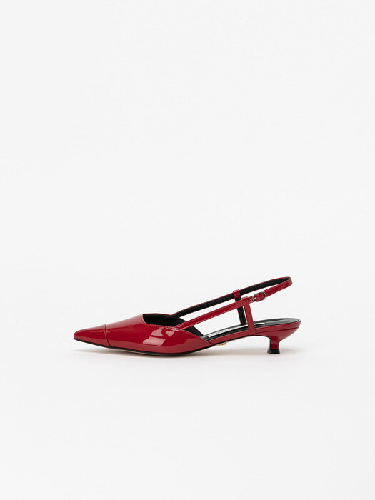 Poco Slingback Pumps in Red Patent