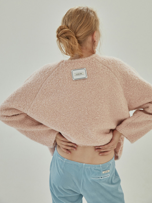 FURRY WOOL KNIT_PEACH