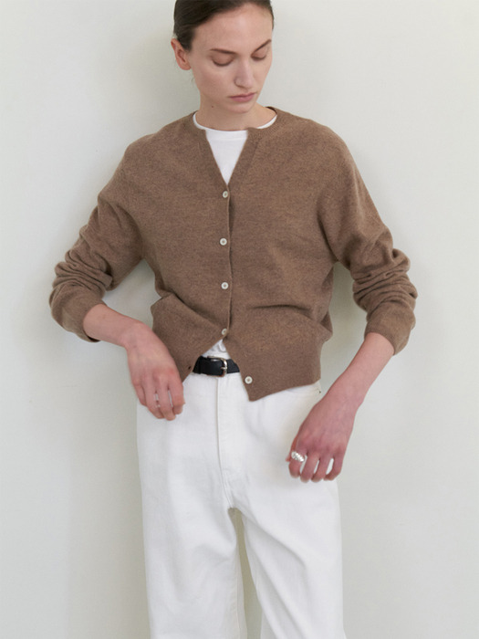 [6차] Cashmere whole garment round cardigan_6COLORS