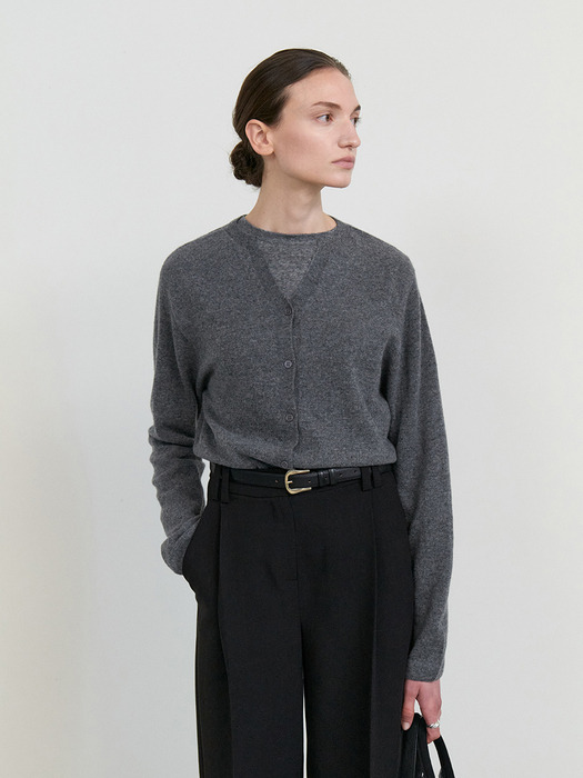 [6차] Cashmere whole garment round cardigan_6COLORS