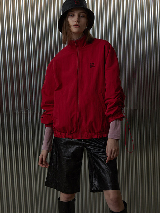  EMBROIDERY STRING BLOUSON [RED]