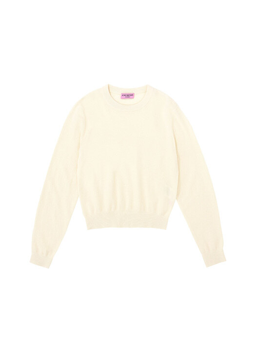 ESSENTIAL SHORT PULLOVER_IVORY