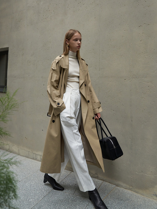 Tie Trench Coat