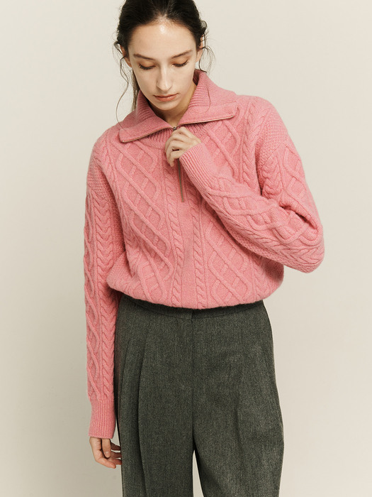 [Knit] Half Zip-up Pullover