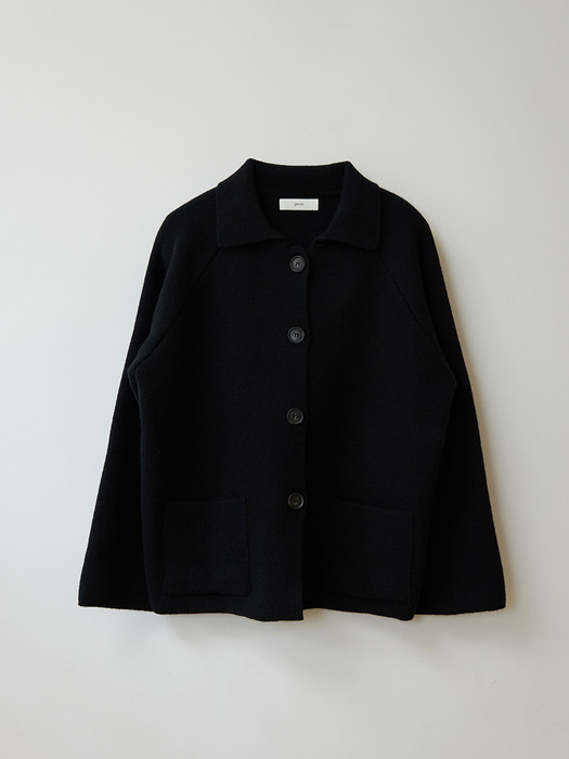 Wool Half Coat (Black)