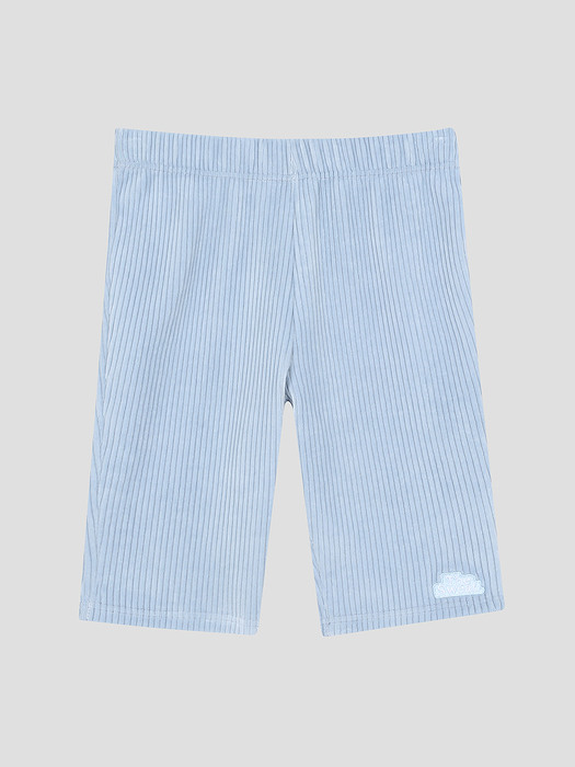Corduroy Biker Shorts (LIGHT BLUE)
