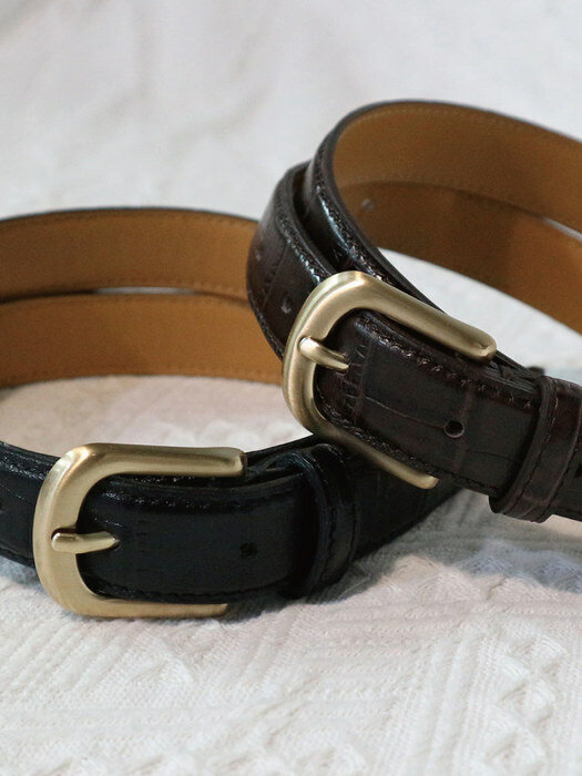Sofia classic leather belt