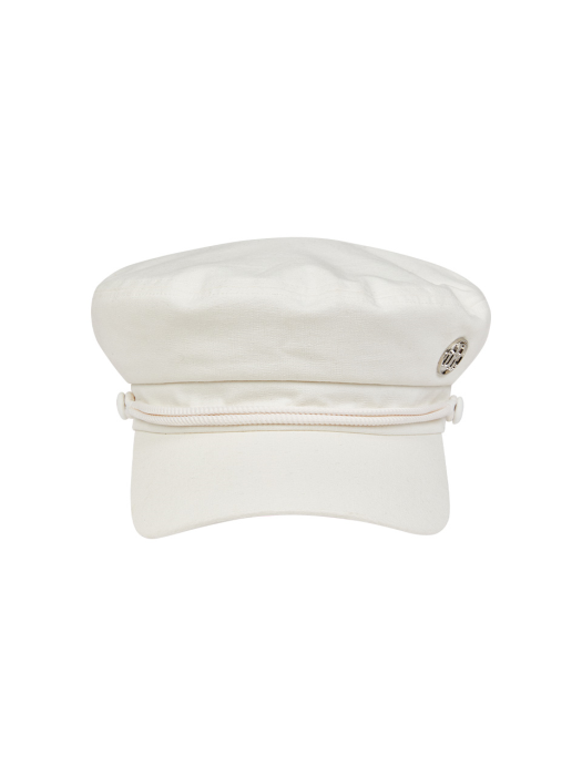 METAL LOGO MARINE CAP - WHITE
