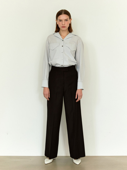 RTS SEMI WIDE SLIT TROUSERS_2COLORS