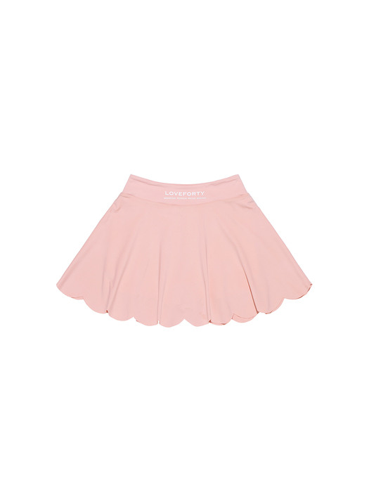 LOVEFORTY WAVE TENNIS SKIRT PINK