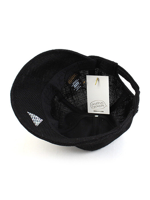 Linen Backopen Black Wire Bucket Hat 린넨버킷햇