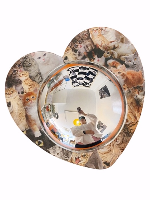 Love Cat Acrylic Convex Mirror