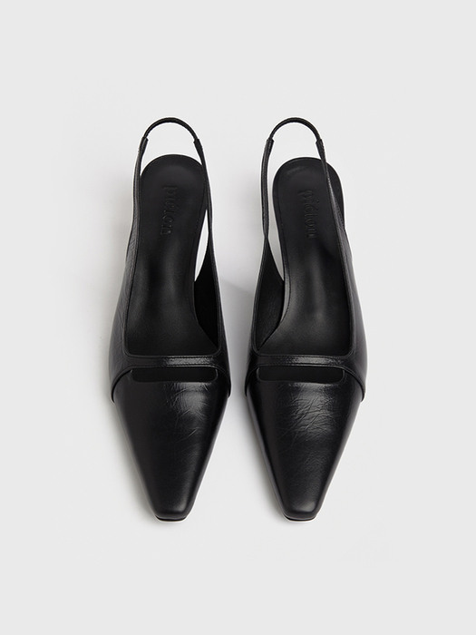 CARA sling-back pumps_matte black