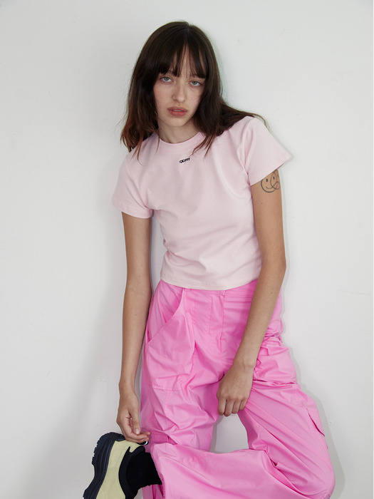 QDRY Cropped T-shirt - Pink