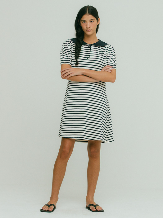 Stripe Sailor Dress VC2333OP009M