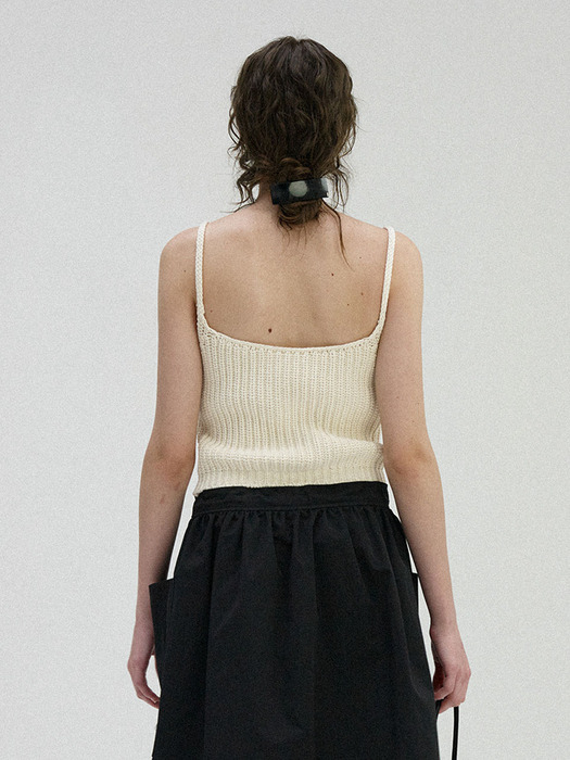 Jerry knit cami top (Ivory)